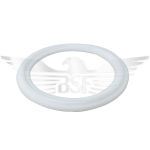 1/2" CLAMP JOINT RING SOLID WHITE PTFE