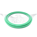 1.5" CLAMP JOINT RING VITON GREEN UNLIPPED