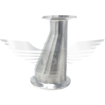2.5Inch X 2Inch FERRULE ENDED ECCENTRIC CONE POLISHED 316 2.5Inch X 2Inch FERRULE ENDED ECCENTRIC CONE POLISHED 316
