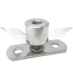 M10 BACKING/FIXING PLATE 304 25.4 X 70 X 3MM. 2 X 8MM HOLES