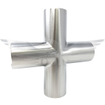 2" FULL CROSS POLISHED 316L