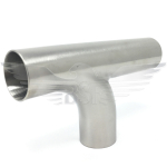 3" SWEPT TEE POLISHED 316L