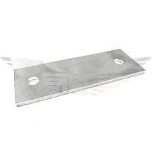 150 X 50 X 6mm ST/ST PLATE 304 2 X 13mm B/HOLES 20MM FROM END