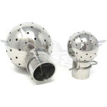 1.5" INLET x 65mm DIA 360° SPRAYBALL 2.5mm DIA HOLES 316