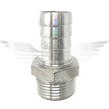 1/4Inch BSPT x 1/4Inch HOSE NIPPLE 150LB 316 1/4Inch BSPT x 1/4Inch HOSE NIPPLE 150LB 316