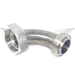 3" RJT M/F 90&deg; BS BEND POLISHED 316L