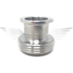 1" RJT MALE X 1" FERRULE ADAPTOR POLISHED 316