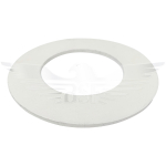 3" OD PN16 IBC FLANGE GASKET 3MM WHITE FOOD GRADE RUBBER