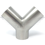1" Y PIECE POLISHED 316L