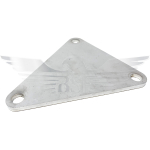 163 X 148 TRI-PLATE 6MM THICK C/W 3 X 13MM B/HOLES 304 SS