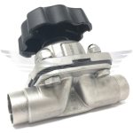 3/4" P/E SANITARY DIAPHRAGM VALVE 316 - EPDM DIAPHRAGM