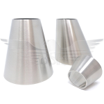 154mm x 4" OD ECCENTRIC CONE REDUCER POLISHED 316