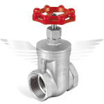 1.5" BSPP GATE VALVE 200LB 316