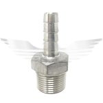 1/2" BSPT x 3/8" HOSE NIPPLE 150LB 316