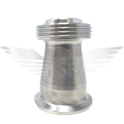 1.5inch RJT MALE X 3/4inch FERRULE ADAPTOR POLISHED 316