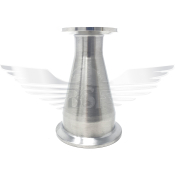 3inch X 1inch FERRULE ENDED CONCENTRIC CONE POLISHED 316