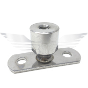 M10 BACKING/FIXING PLATE 304 25.4 X 70 X 3MM. 2 X 8MM HOLES