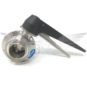 3inch RJT M/M 'BSF' BUTTERFLY VALVE 316L - WITH EPDM BODY SEAL & 12 POSITION NYLON HANDLE
