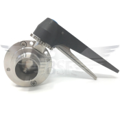 1.5inch P/E 'BSF' BUTTERFLY VALVE 316L - WITH EPDM SEAL & 12 POSITION NYLON HANDLE