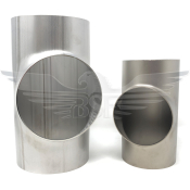 204mm x 2mm TEE 316L EN10253-4