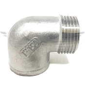 1.25inch BSP 90° M/F ELBOW 150LB 316