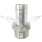 1/2inch BSPT x 1/2inch HOSE NIPPLE 150LB 316