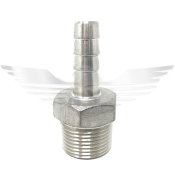 1inch BSPT x 3/4inch HOSE NIPPLE 150LB 316