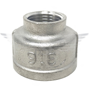 3/8inch X 1/4inch BSPP REDUCING SOCKET 150LB 316