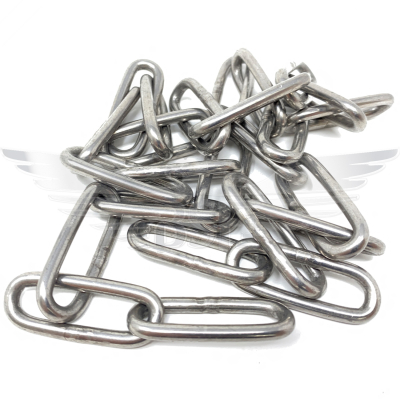 32mm x 8mm ID x 4mm THK S/S LONG LINK CHAIN 316