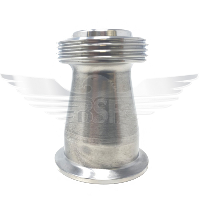 1Inch RJT MALE X 1/2Inch FERRULE ADAPTOR POLISHED 316