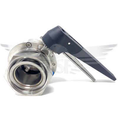 1Inch RJT M/F 'BSF' BUTTERFLY VALVE 316L - WITH EPDM BODY SEAL & 12 POSITION NYLON HANDLE