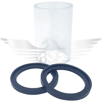 1Inch OD SIGHT GLASS SPARES KIT GLASS & 2 x EPDM SEALS