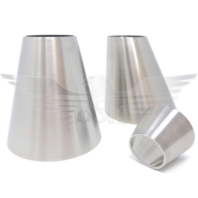 154mm x 4Inch OD ECCENTRIC CONE REDUCER POLISHED 316