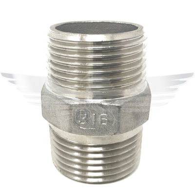 1.5Inch BSPT HEX NIPPLE 150LB 316