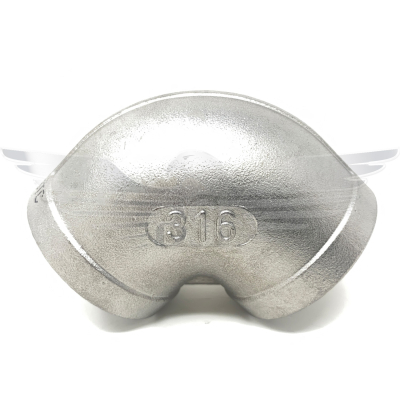3Inch BSPP 90° ELBOW 150LB 316