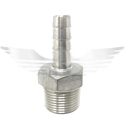 1/2Inch BSPT x 3/8Inch HOSE NIPPLE 150LB 316