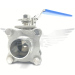 4Inch OD WELD END 3PC SANITARY BALL VALVE 316 - LOW MOUNT