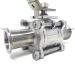 3/4Inch CLAMP END 3PC SANITARY BALL VALVE 316 - LOW MOUNT 3/4Inch CLAMP END 3PC SANITARY BALL VALVE 316 - LOW MOUNT