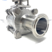 3Inch CLAMP END 3PC SANITARY BALL VALVE 316 3Inch CLAMP END 3PC SANITARY BALL VALVE 316